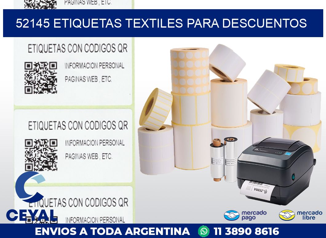 52145 ETIQUETAS TEXTILES PARA DESCUENTOS