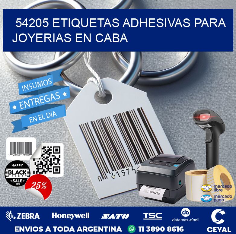 54205 ETIQUETAS ADHESIVAS PARA JOYERIAS EN CABA