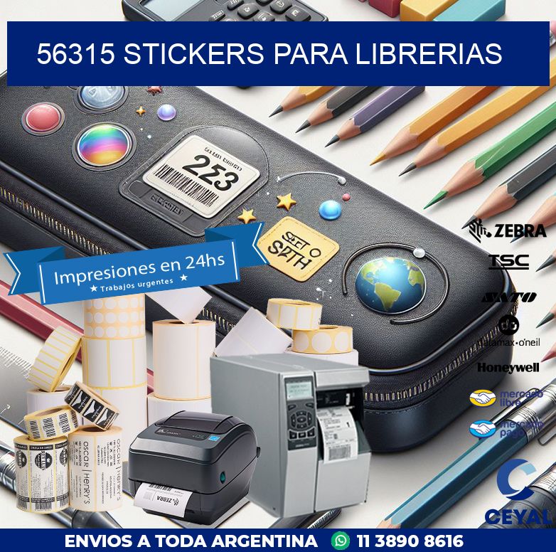 56315 STICKERS PARA LIBRERIAS