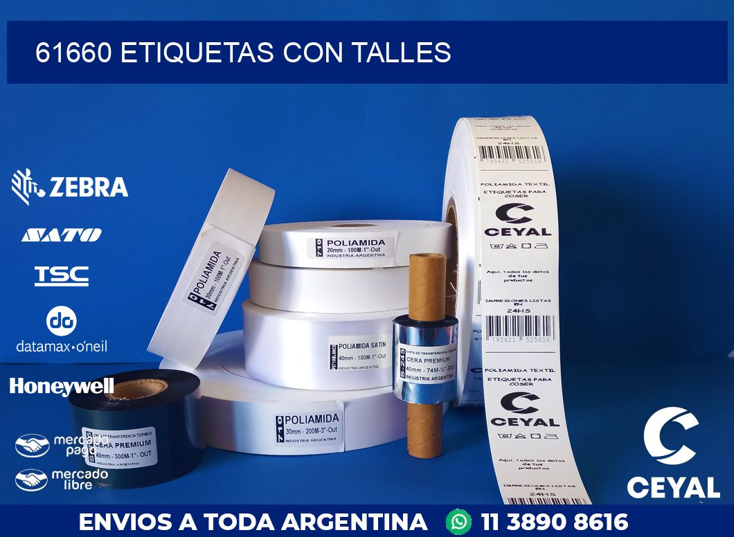 61660 ETIQUETAS CON TALLES
