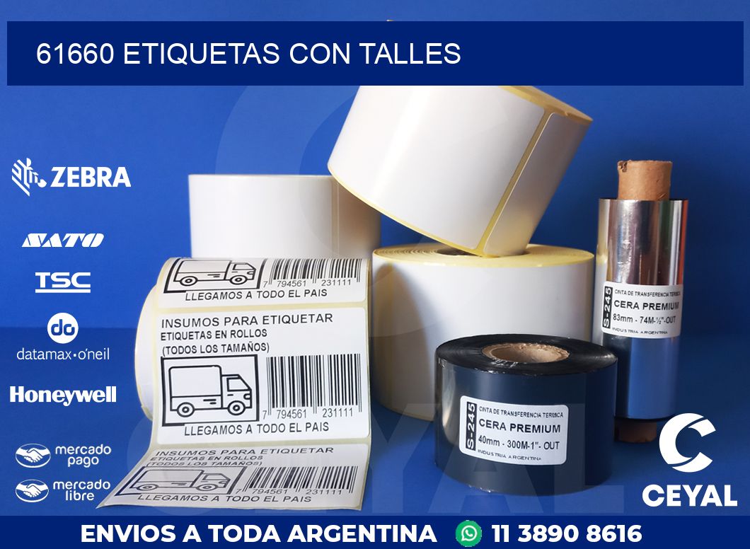 61660 ETIQUETAS CON TALLES