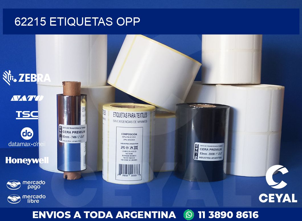 62215 ETIQUETAS OPP