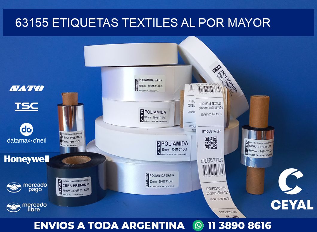 63155 ETIQUETAS TEXTILES AL POR MAYOR
