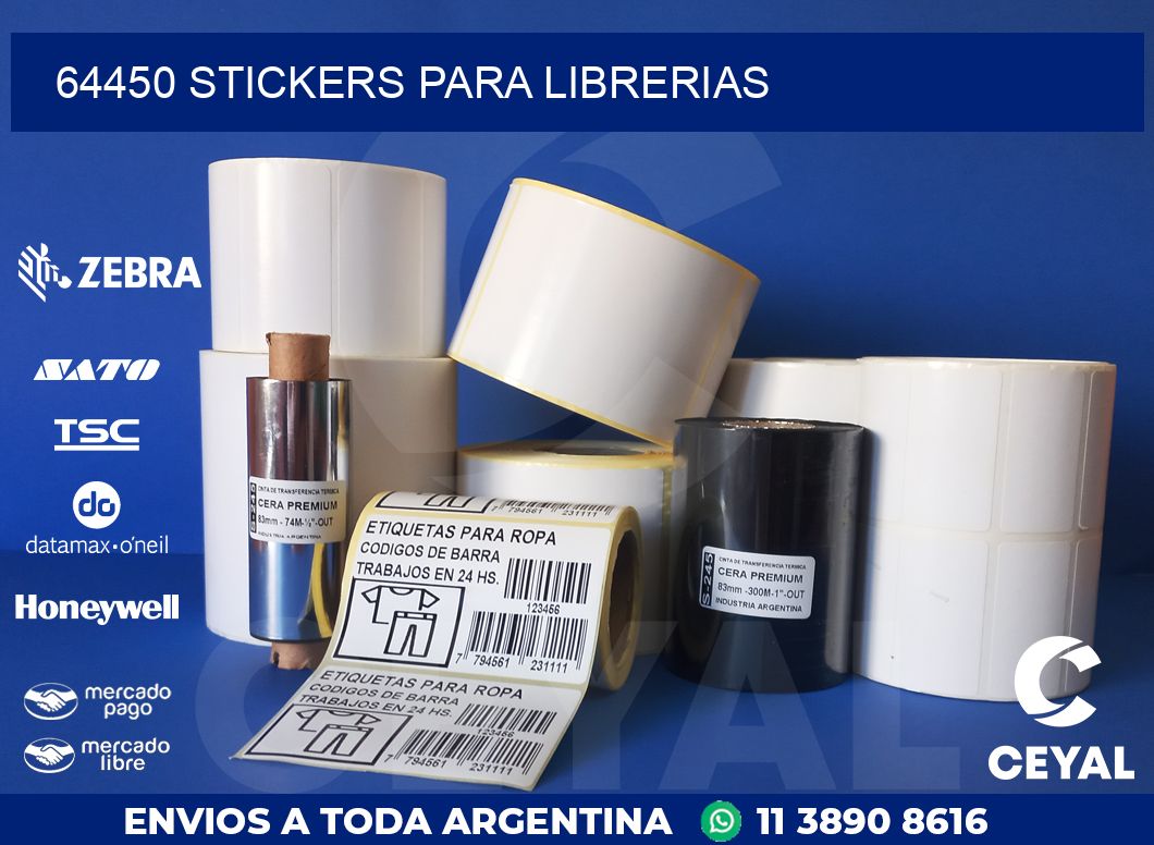 64450 STICKERS PARA LIBRERIAS