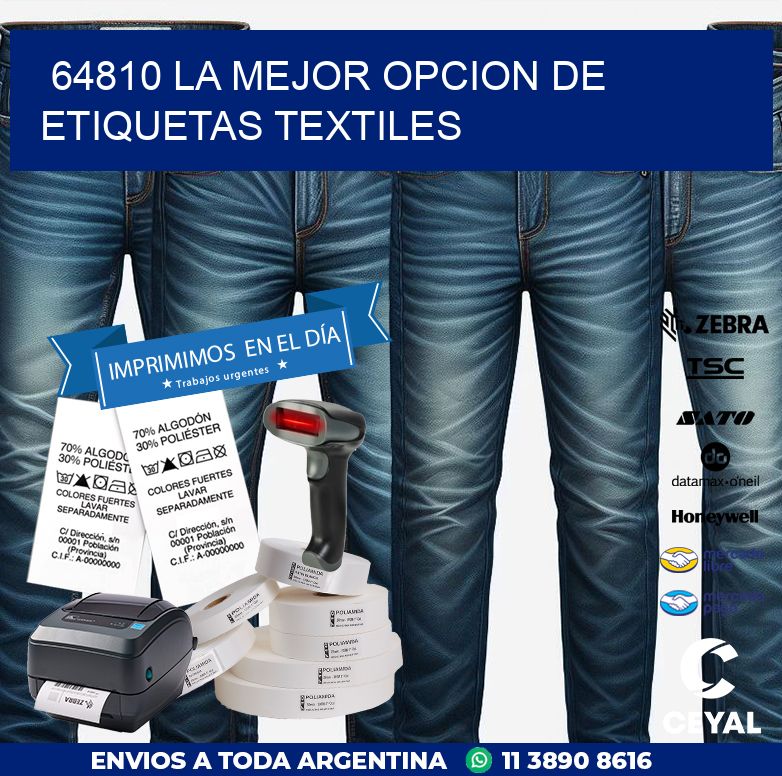 64810 LA MEJOR OPCION DE ETIQUETAS TEXTILES