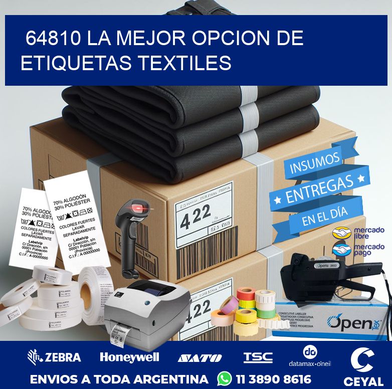 64810 LA MEJOR OPCION DE ETIQUETAS TEXTILES