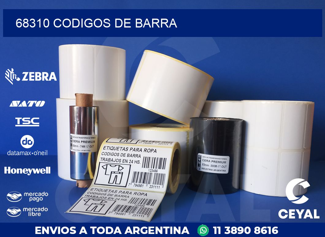 68310 CODIGOS DE BARRA