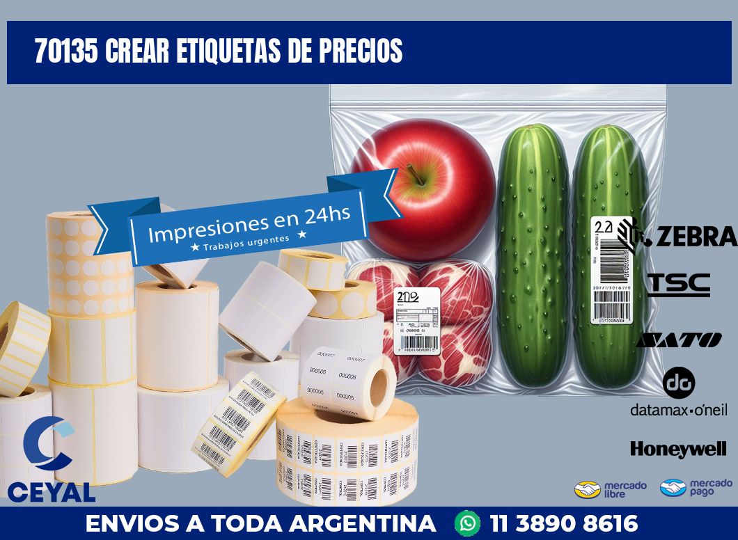 70135 CREAR ETIQUETAS DE PRECIOS