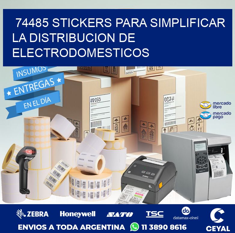 74485 STICKERS PARA SIMPLIFICAR LA DISTRIBUCION DE ELECTRODOMESTICOS