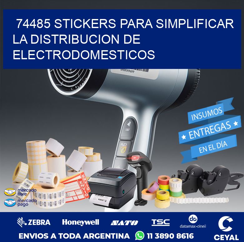 74485 STICKERS PARA SIMPLIFICAR LA DISTRIBUCION DE ELECTRODOMESTICOS