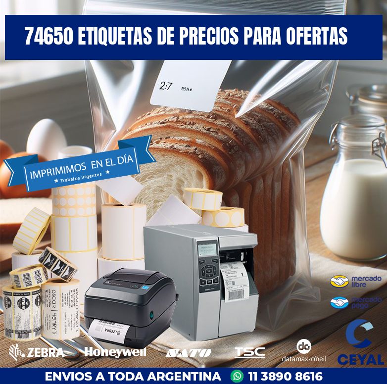 74650 ETIQUETAS DE PRECIOS PARA OFERTAS