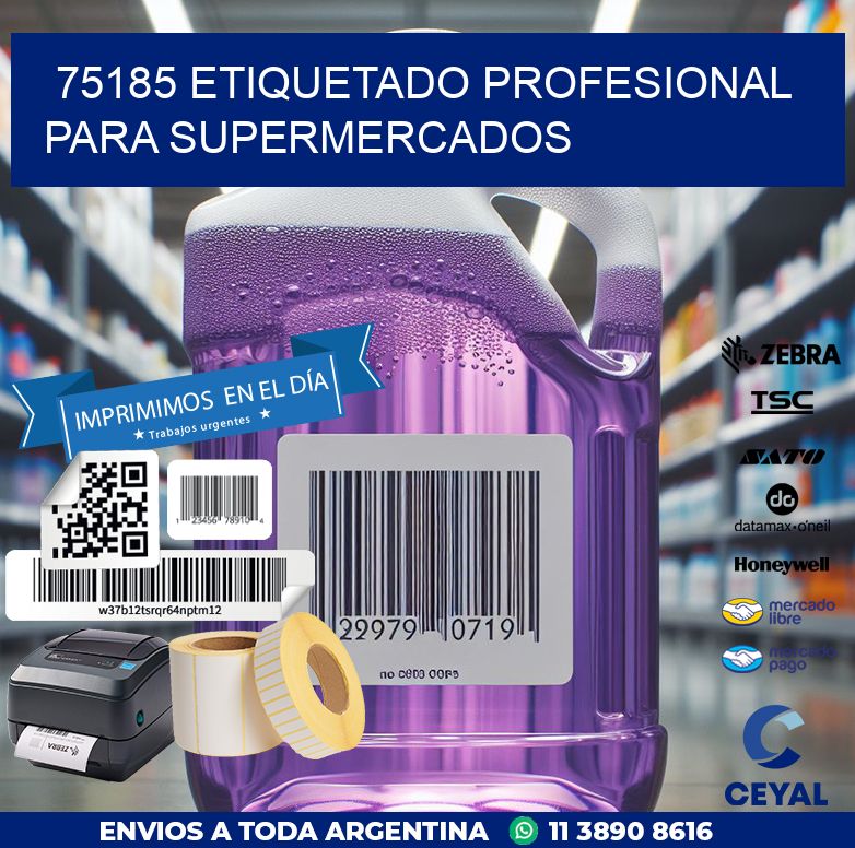 75185 ETIQUETADO PROFESIONAL PARA SUPERMERCADOS