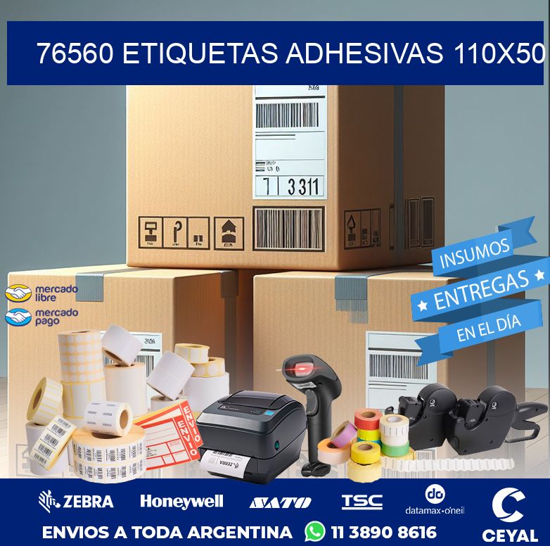 76560 ETIQUETAS ADHESIVAS 110X50