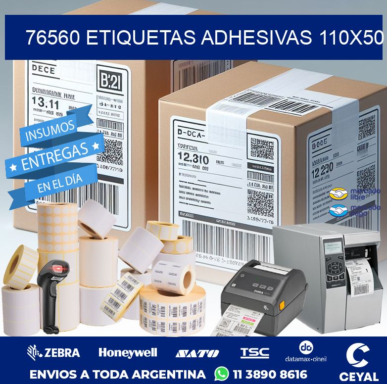 76560 ETIQUETAS ADHESIVAS 110X50