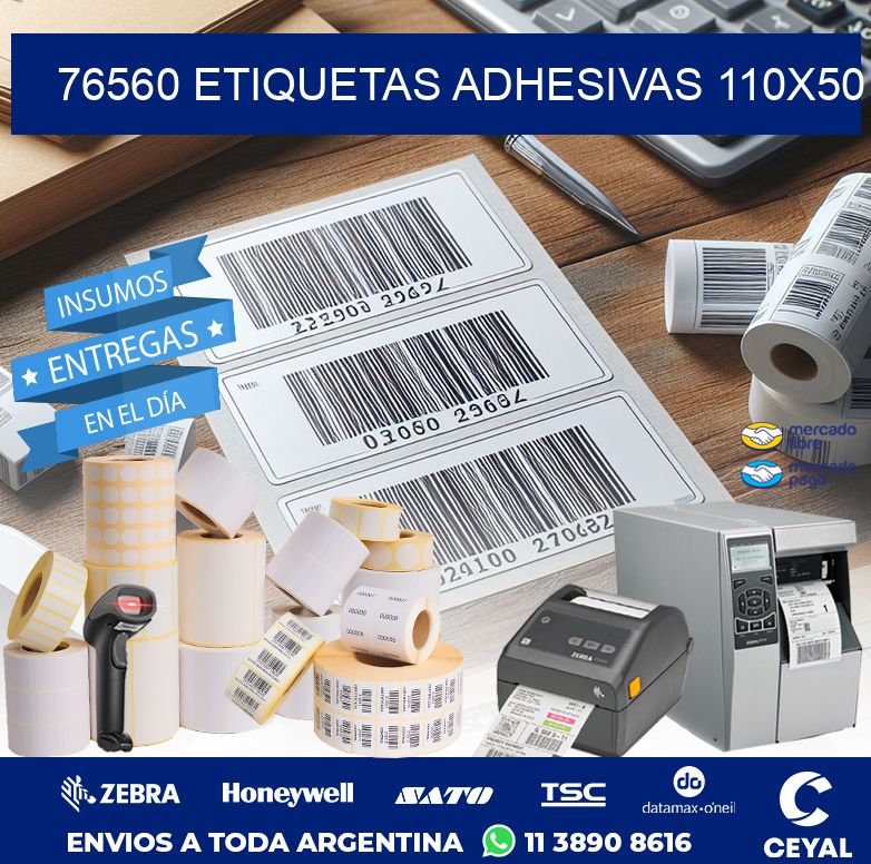 76560 ETIQUETAS ADHESIVAS 110X50