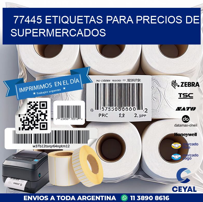 77445 ETIQUETAS PARA PRECIOS DE SUPERMERCADOS