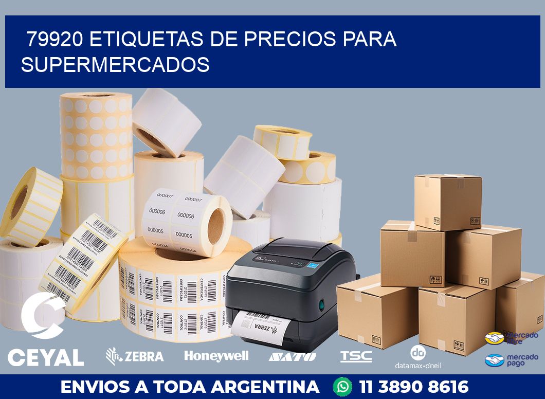 79920 ETIQUETAS DE PRECIOS PARA SUPERMERCADOS