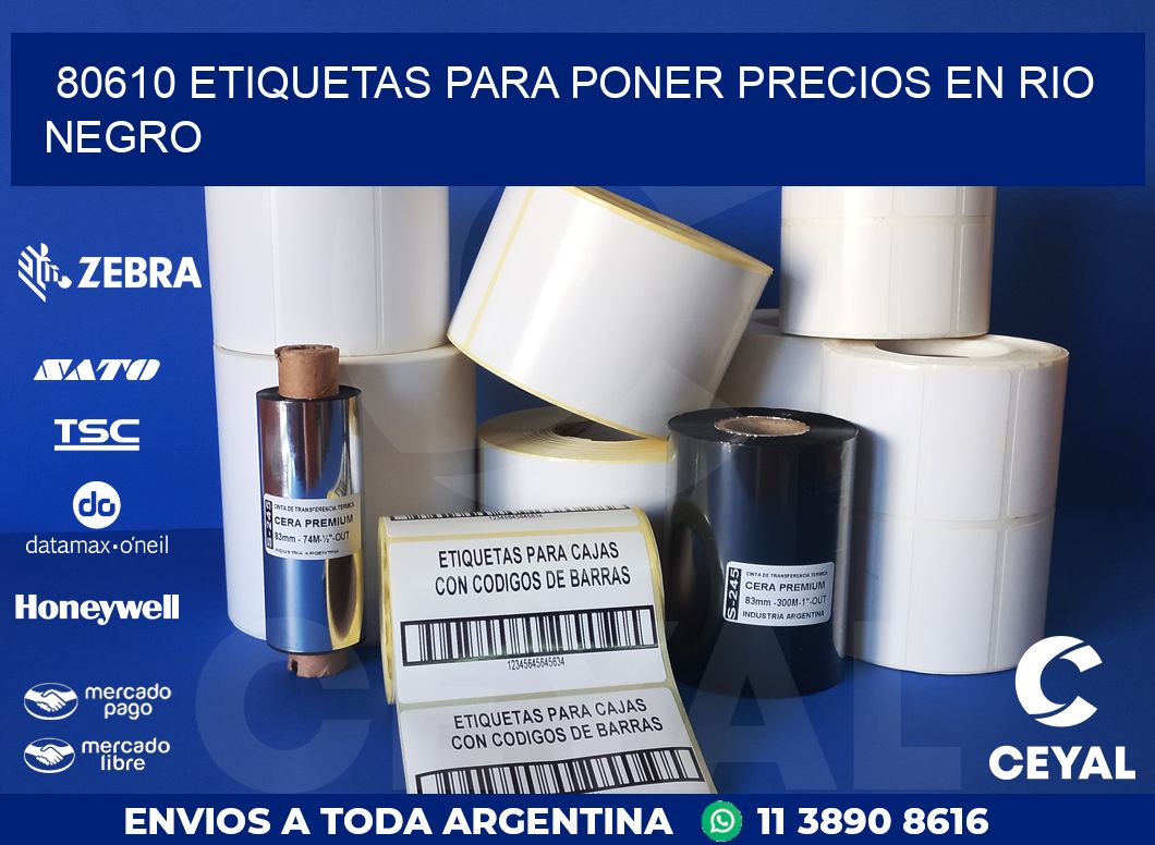 80610 ETIQUETAS PARA PONER PRECIOS EN RIO NEGRO