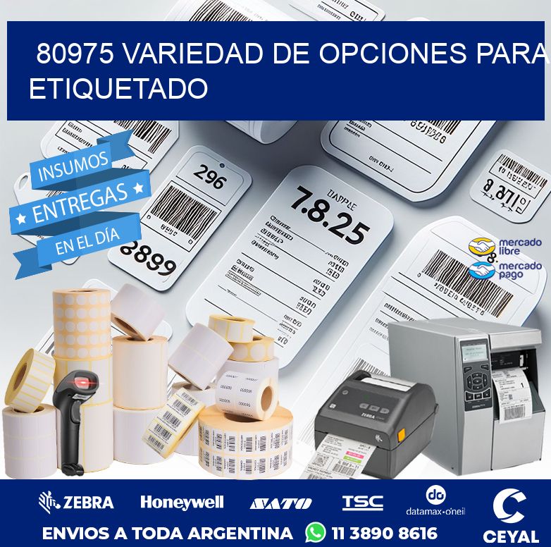 80975 VARIEDAD DE OPCIONES PARA ETIQUETADO