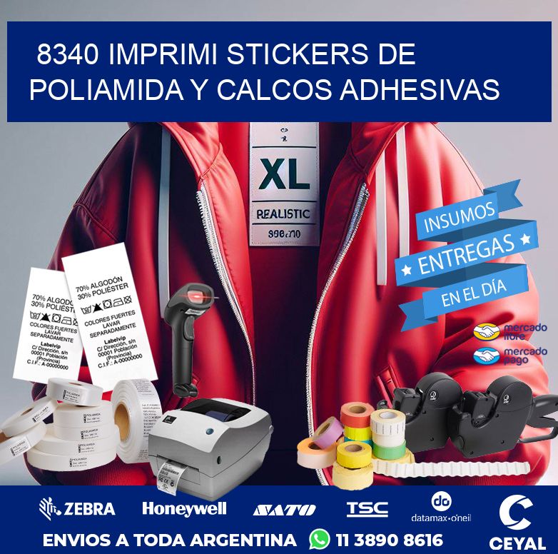 8340 IMPRIMI STICKERS DE POLIAMIDA Y CALCOS ADHESIVAS