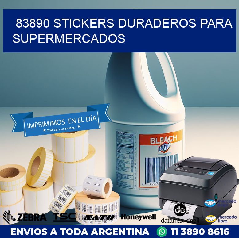 83890 STICKERS DURADEROS PARA SUPERMERCADOS