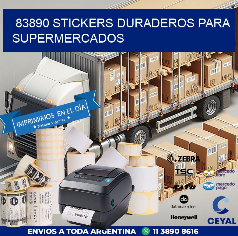 83890 STICKERS DURADEROS PARA SUPERMERCADOS