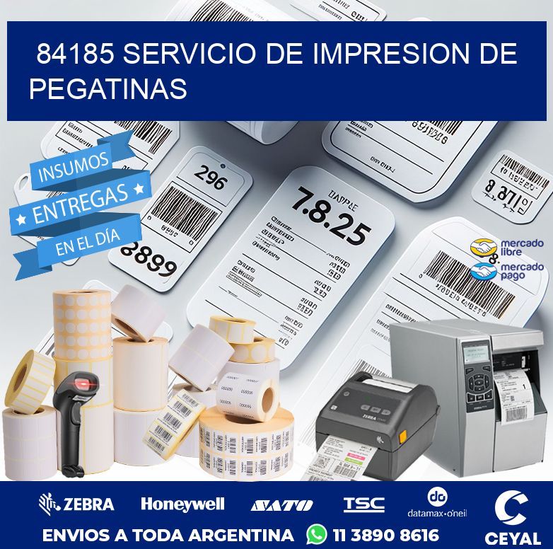 84185 SERVICIO DE IMPRESION DE PEGATINAS