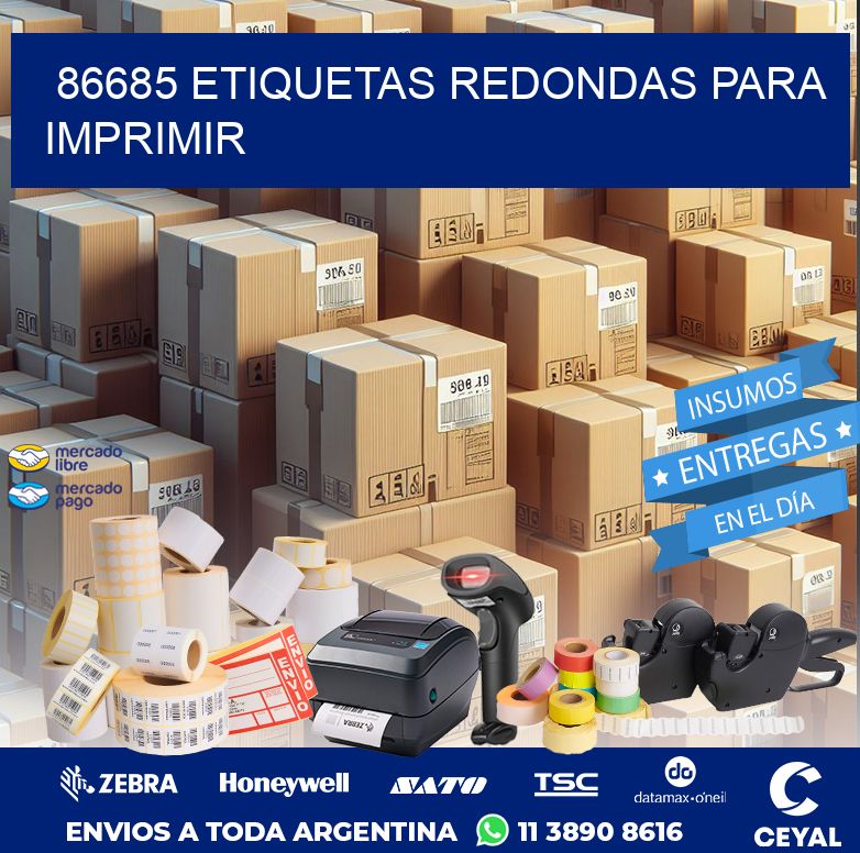 86685 ETIQUETAS REDONDAS PARA IMPRIMIR