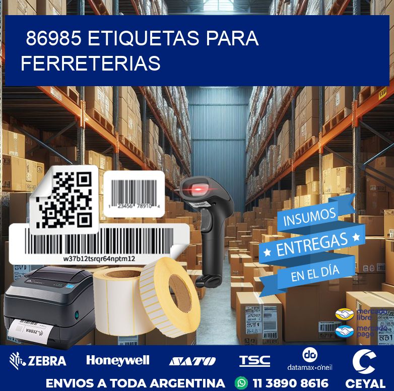 86985 ETIQUETAS PARA FERRETERIAS