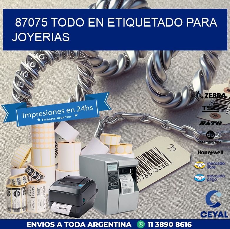 87075 TODO EN ETIQUETADO PARA JOYERIAS