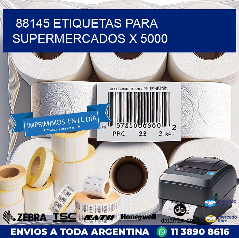 88145 ETIQUETAS PARA SUPERMERCADOS X 5000