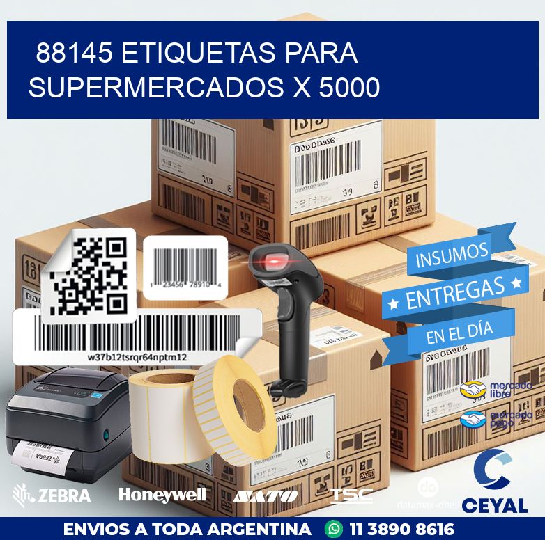 88145 ETIQUETAS PARA SUPERMERCADOS X 5000