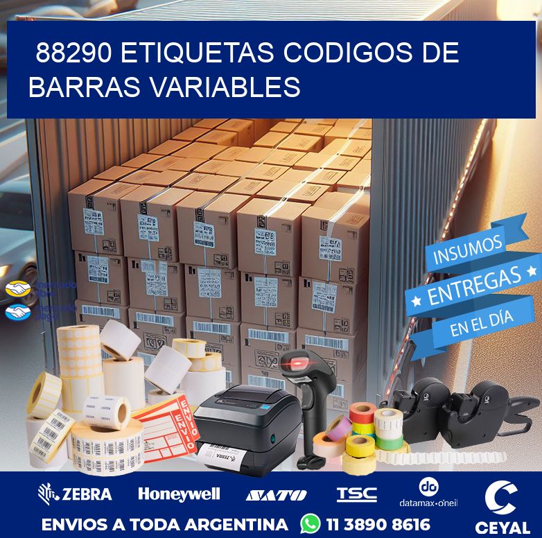 88290 ETIQUETAS CODIGOS DE BARRAS VARIABLES