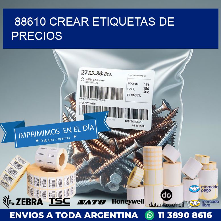 88610 CREAR ETIQUETAS DE PRECIOS