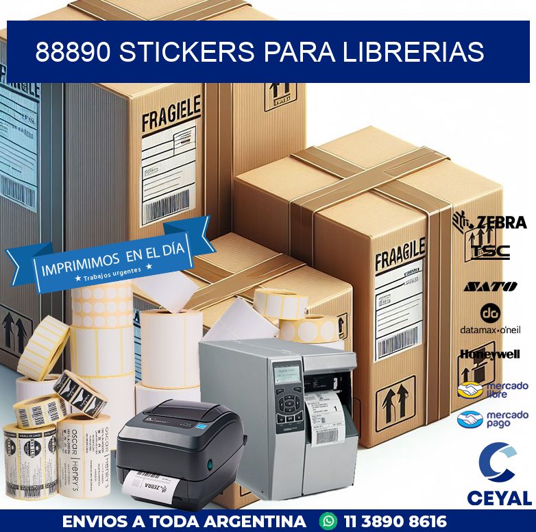 88890 STICKERS PARA LIBRERIAS