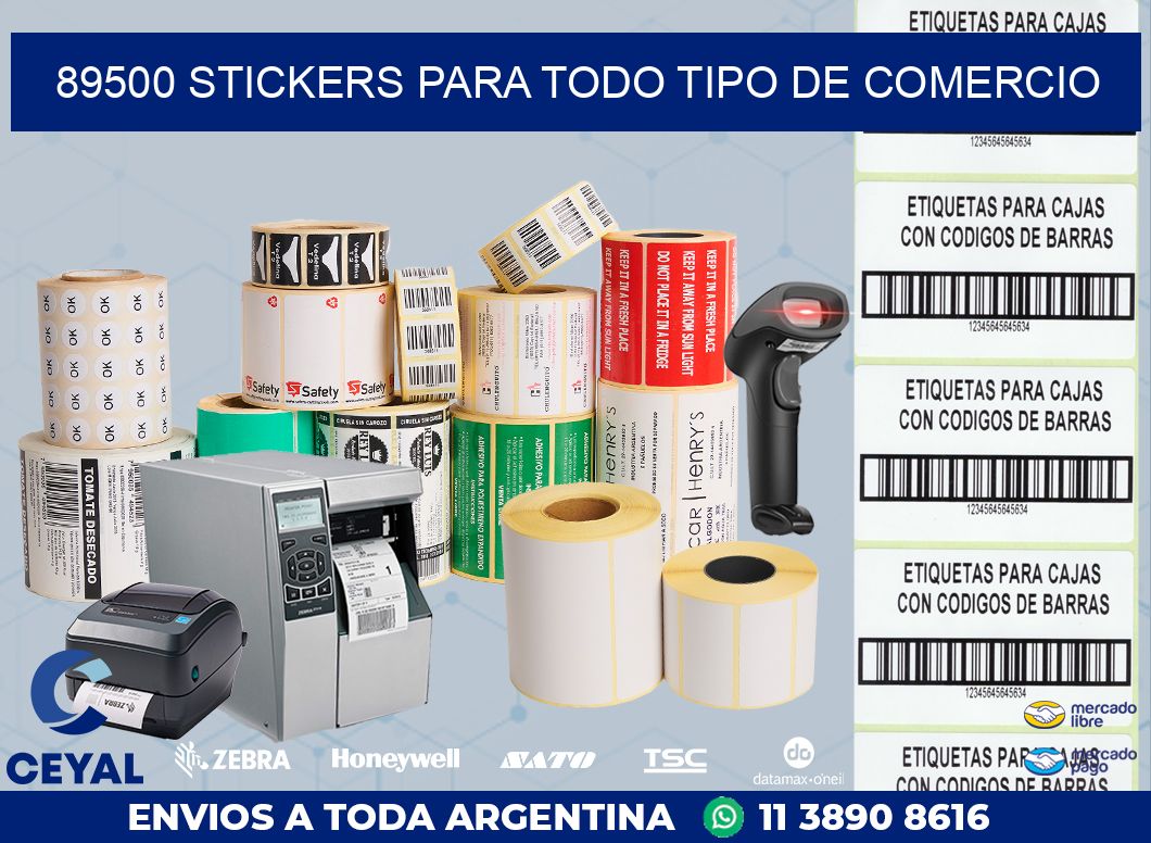 89500 STICKERS PARA TODO TIPO DE COMERCIO