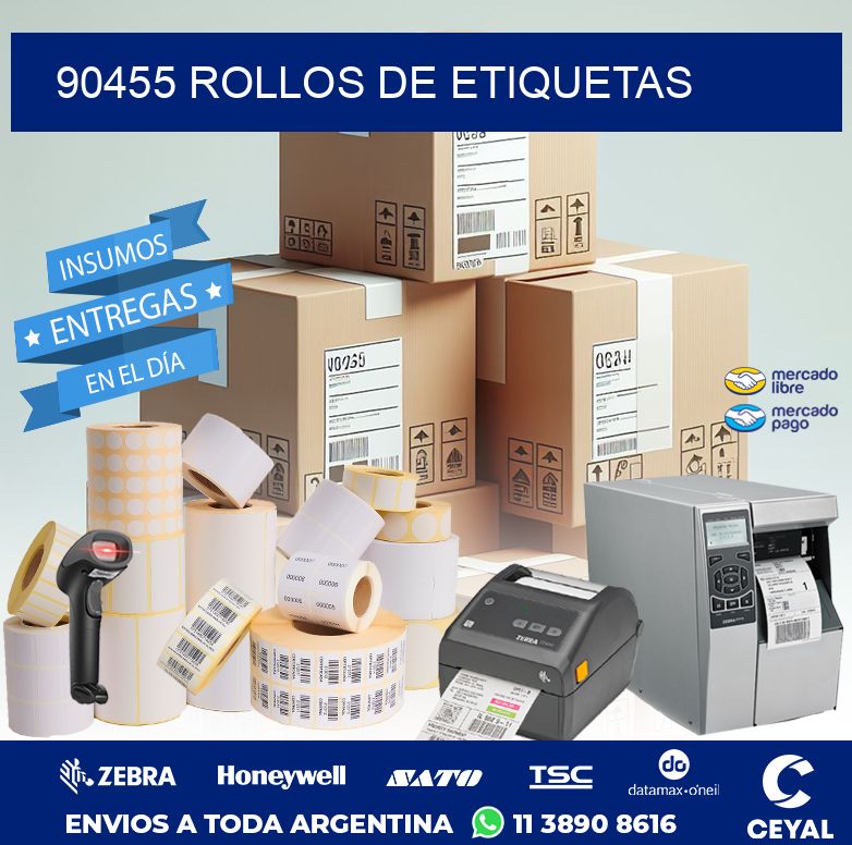 90455 ROLLOS DE ETIQUETAS