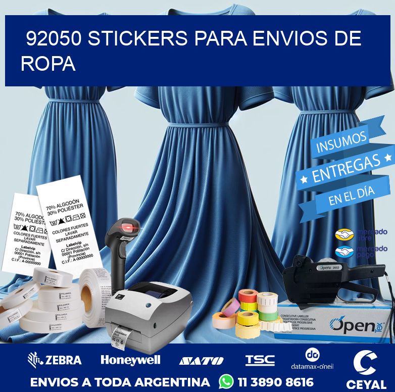 92050 STICKERS PARA ENVIOS DE ROPA