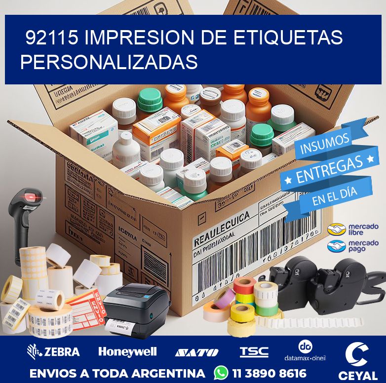 92115 IMPRESION DE ETIQUETAS PERSONALIZADAS