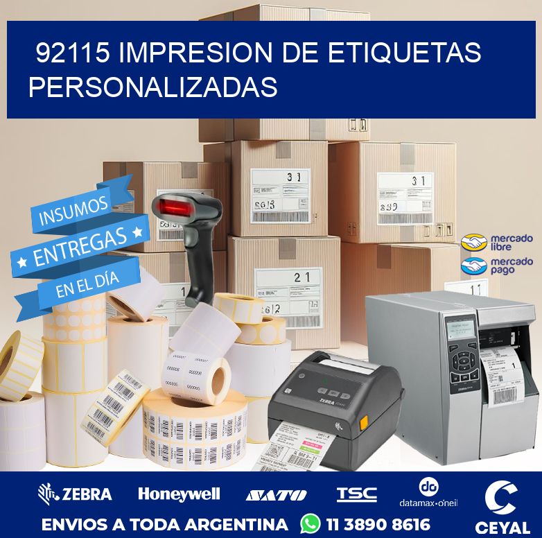 92115 IMPRESION DE ETIQUETAS PERSONALIZADAS