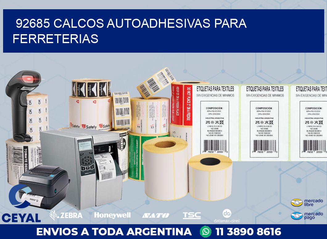 92685 CALCOS AUTOADHESIVAS PARA FERRETERIAS