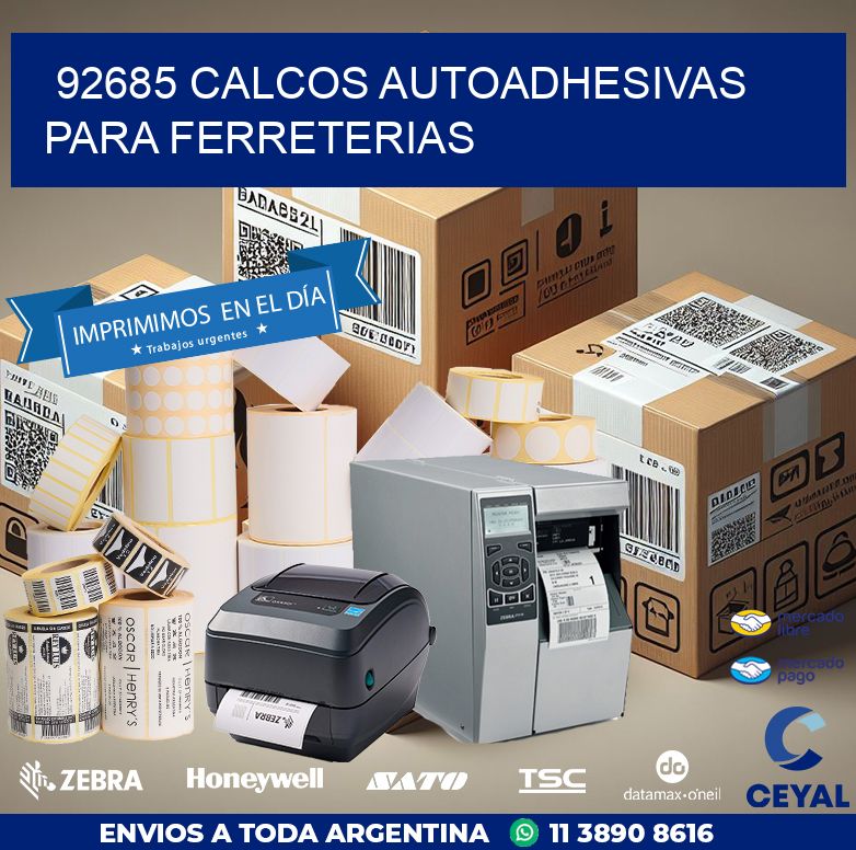 92685 CALCOS AUTOADHESIVAS PARA FERRETERIAS