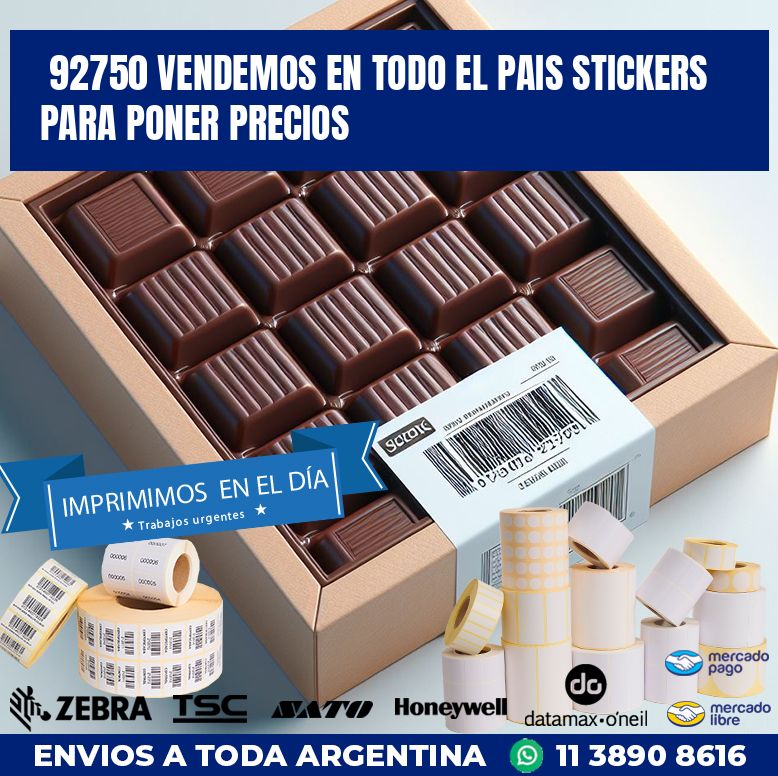 92750 VENDEMOS EN TODO EL PAIS STICKERS PARA PONER PRECIOS