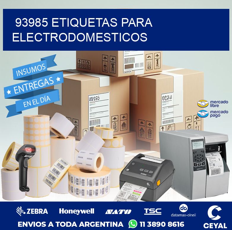 93985 ETIQUETAS PARA ELECTRODOMESTICOS