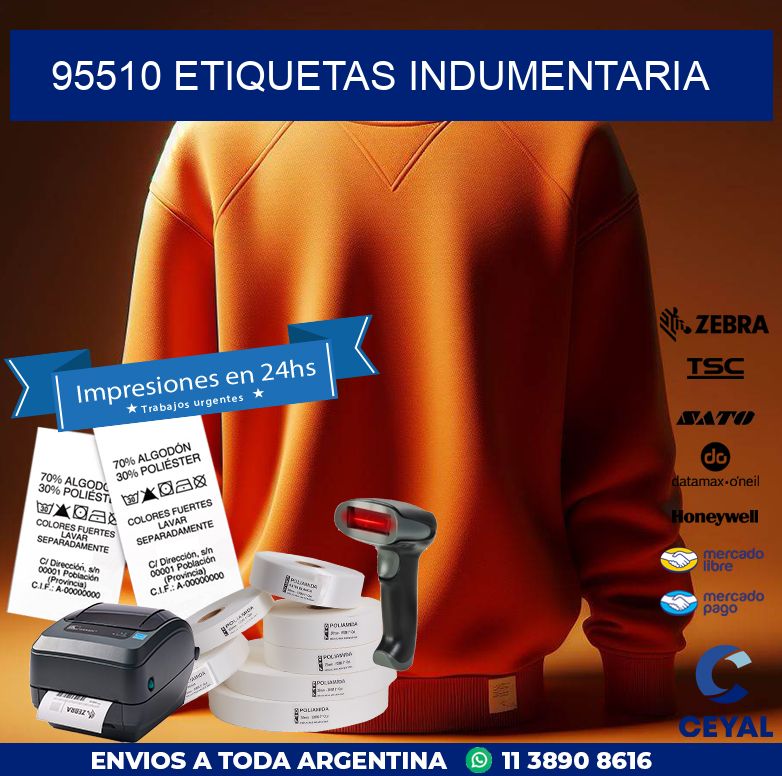 95510 ETIQUETAS INDUMENTARIA
