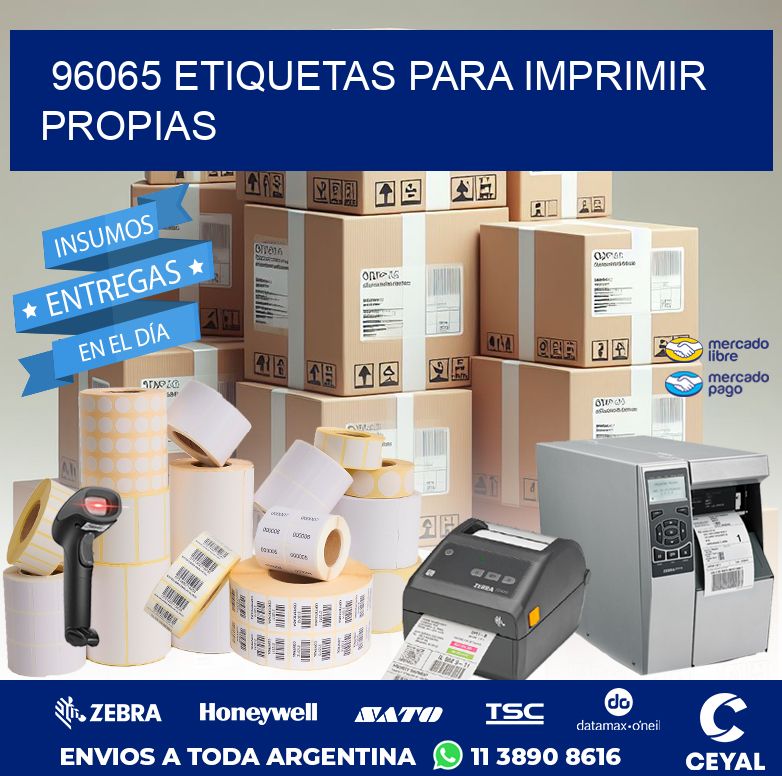 96065 ETIQUETAS PARA IMPRIMIR PROPIAS