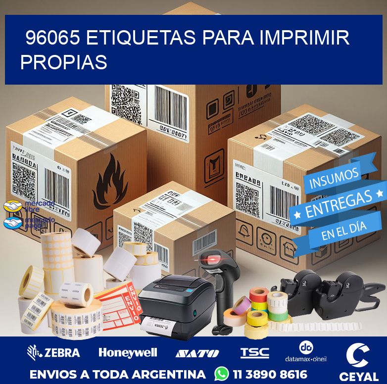 96065 ETIQUETAS PARA IMPRIMIR PROPIAS