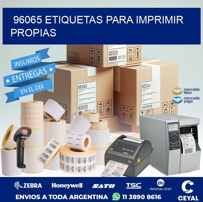 96065 ETIQUETAS PARA IMPRIMIR PROPIAS