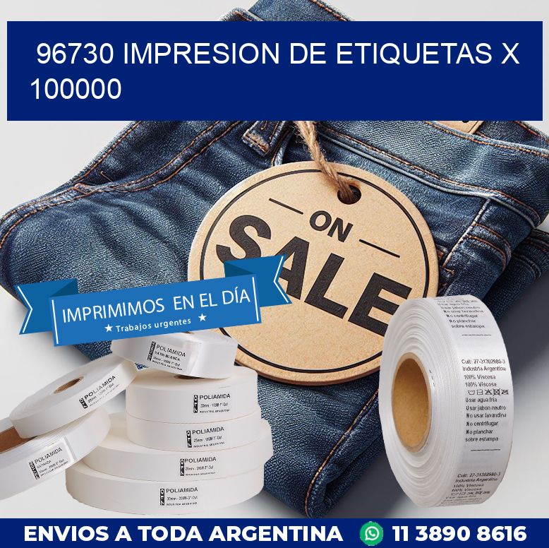96730 IMPRESION DE ETIQUETAS X 100000