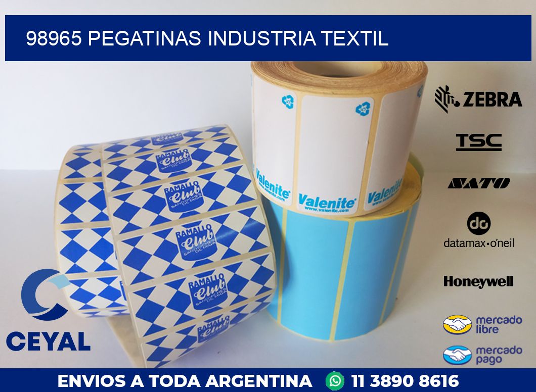 98965 PEGATINAS INDUSTRIA TEXTIL